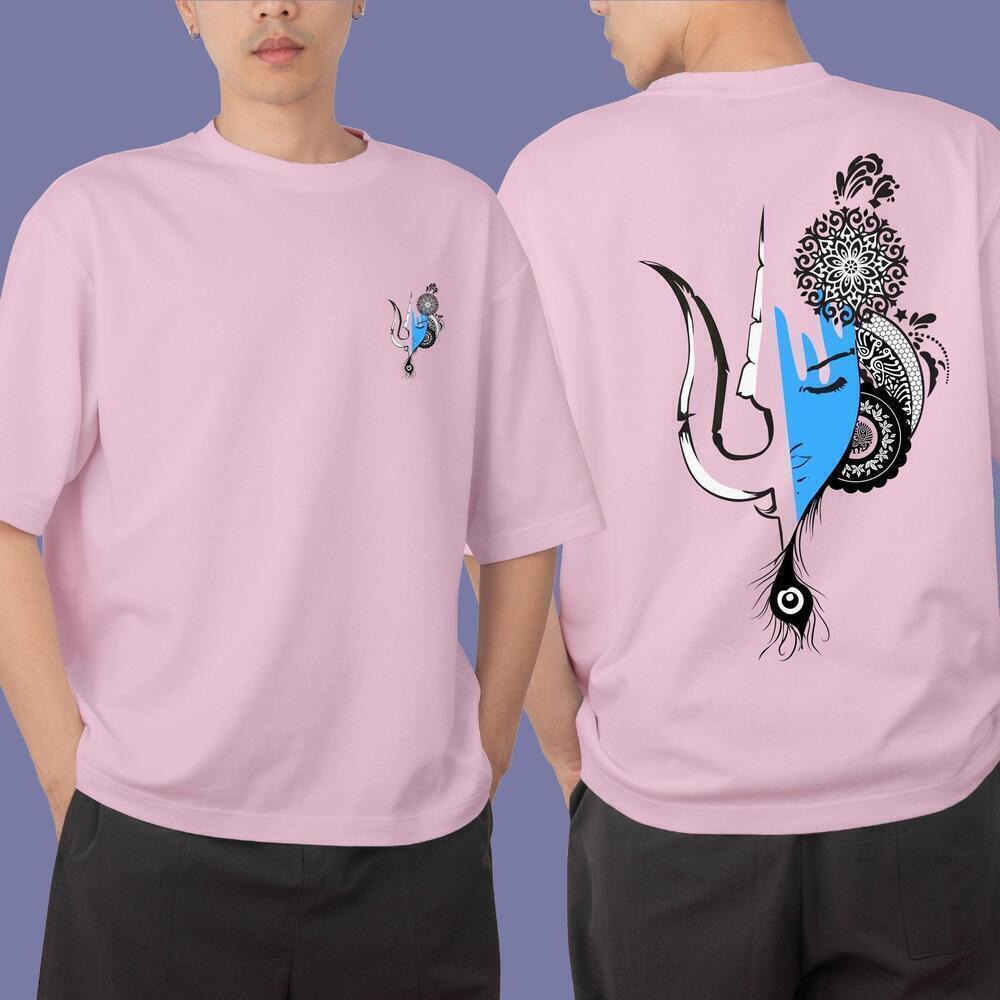 Krishna Trishul Oversize Tshirt 2 Sided